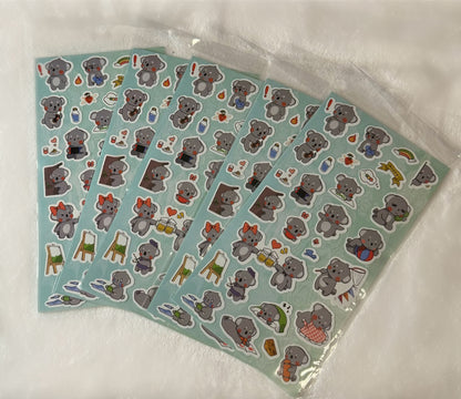 koala cute stickers (2pcs)