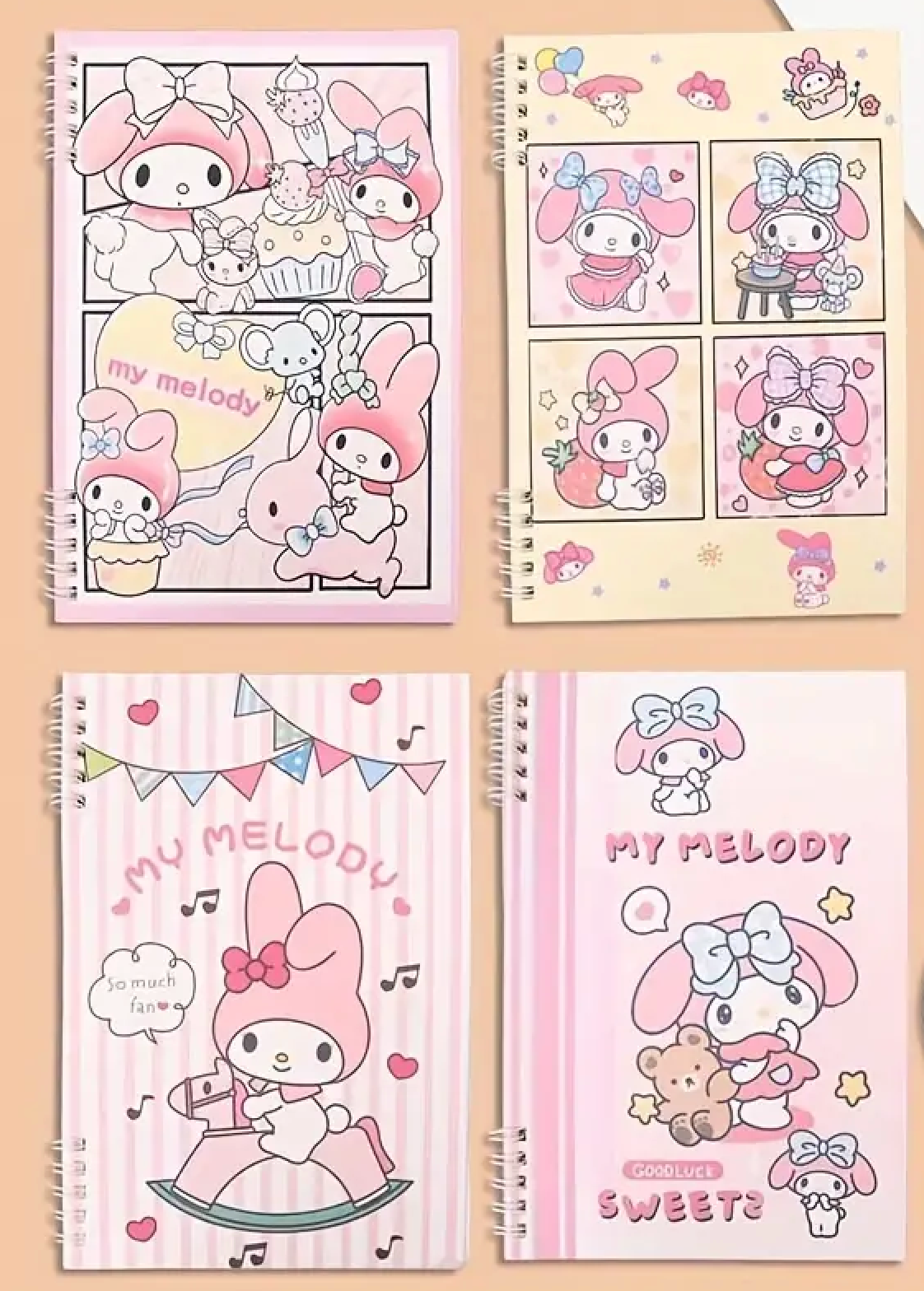 My Melody Notebook (Random Style) A5 Size